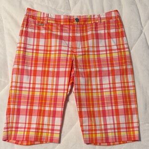 LRL Plaid Pink&Orange&White&Yellow Shorts